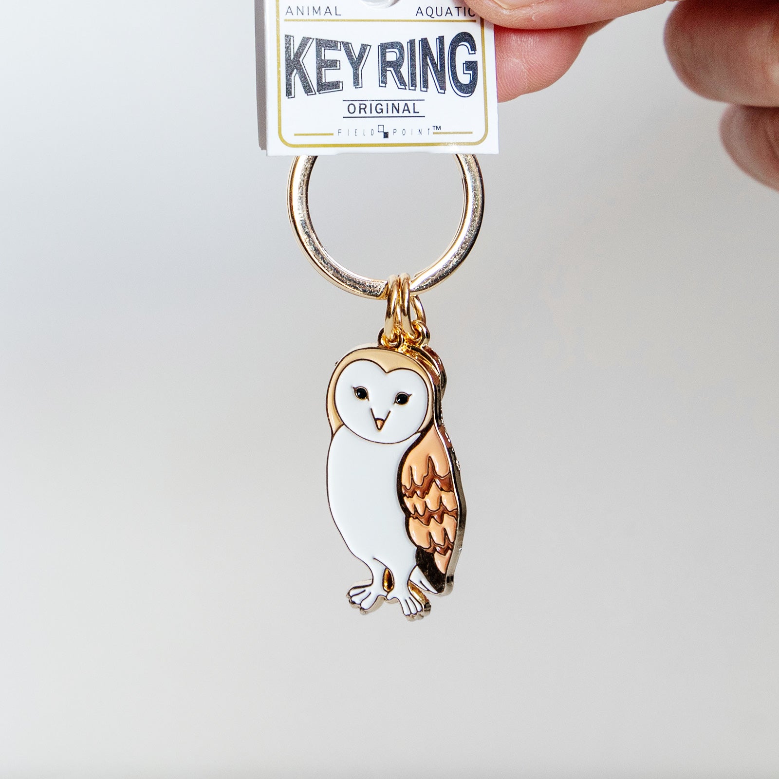 キーホルダー　アニマルキーリング メンフクロウ