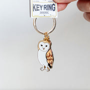 キーホルダー　アニマルキーリング メンフクロウ