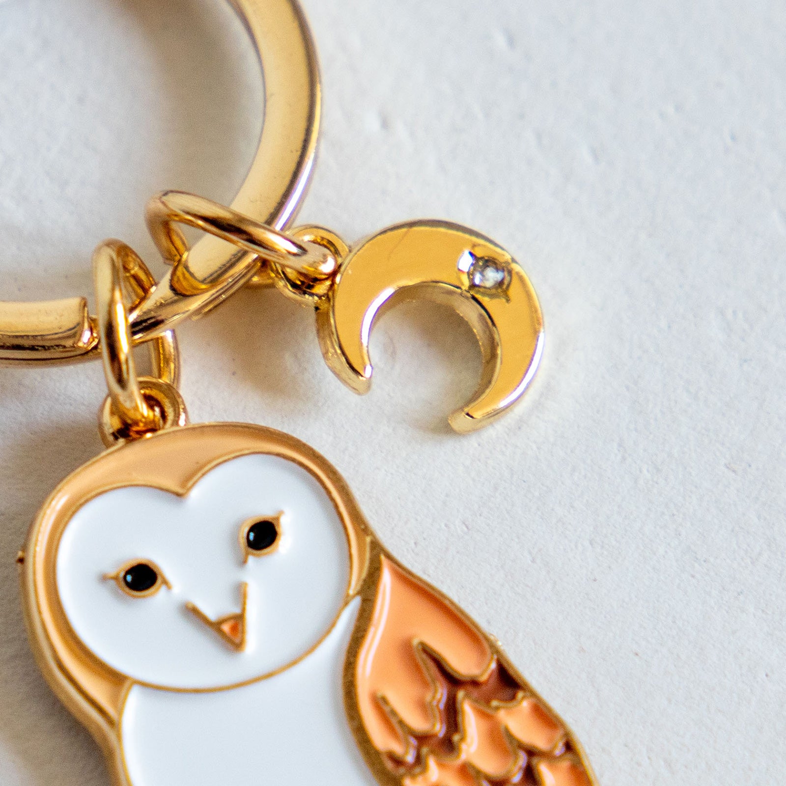 キーホルダー　アニマルキーリング メンフクロウ