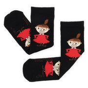 Moomin/ムーミン 　レディース クラシック ソックス リトルミイ いたずら ブラック