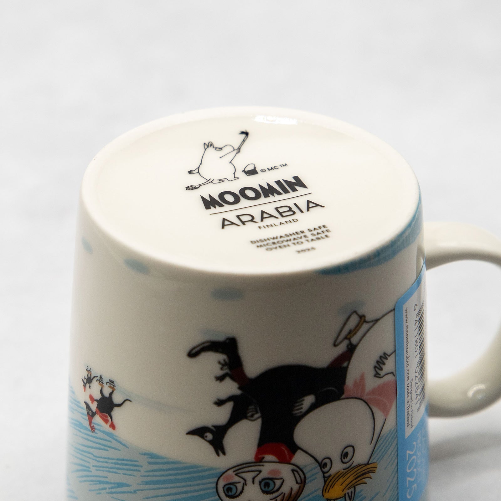 ARABIA ムーミン廃盤ウォールプレート スリッパリー アイス ARABIA/アラビア Moomin ムーミン マグ アイススイミング
