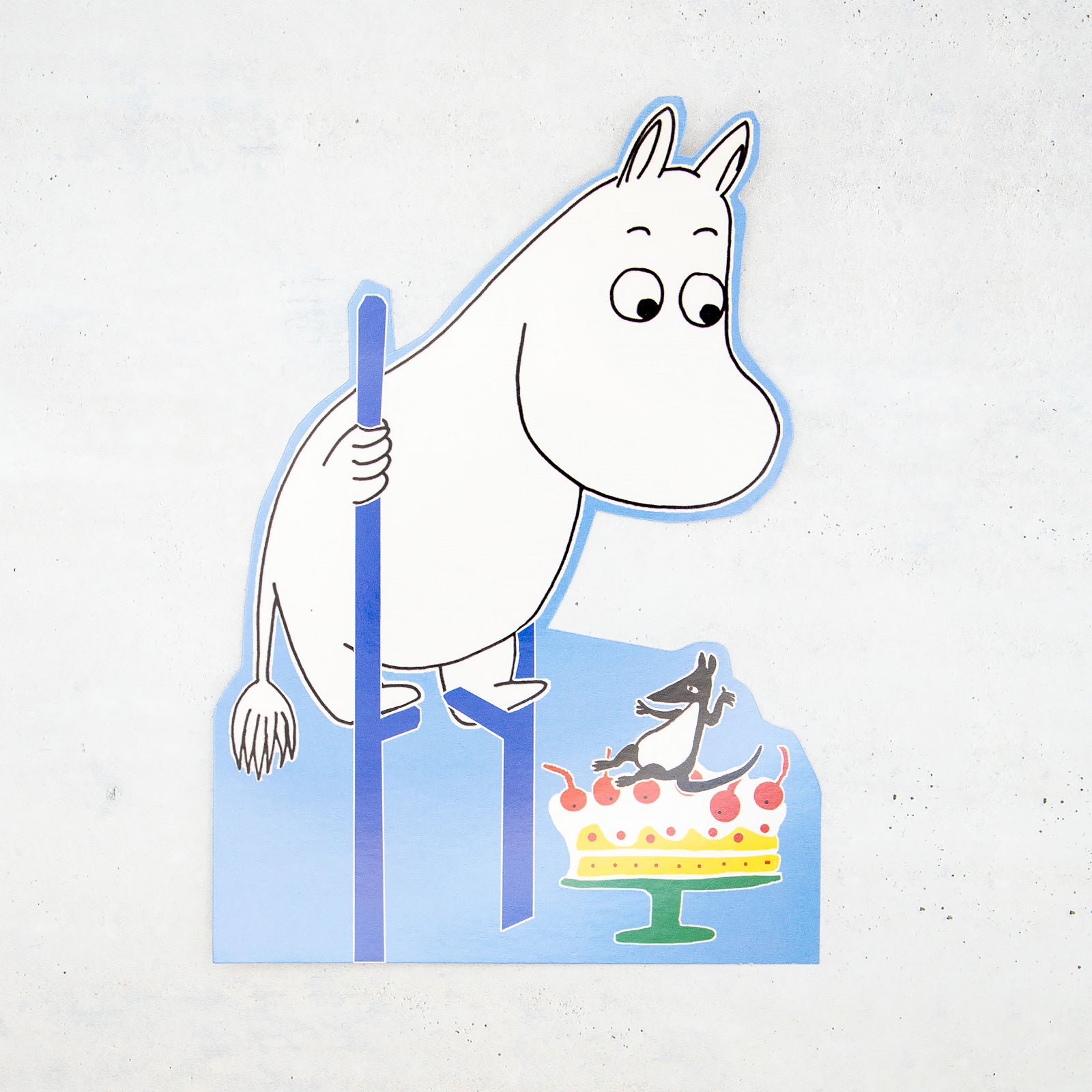 Moomin/ムーミン　ダイカットポストカード ムーミン竹馬
