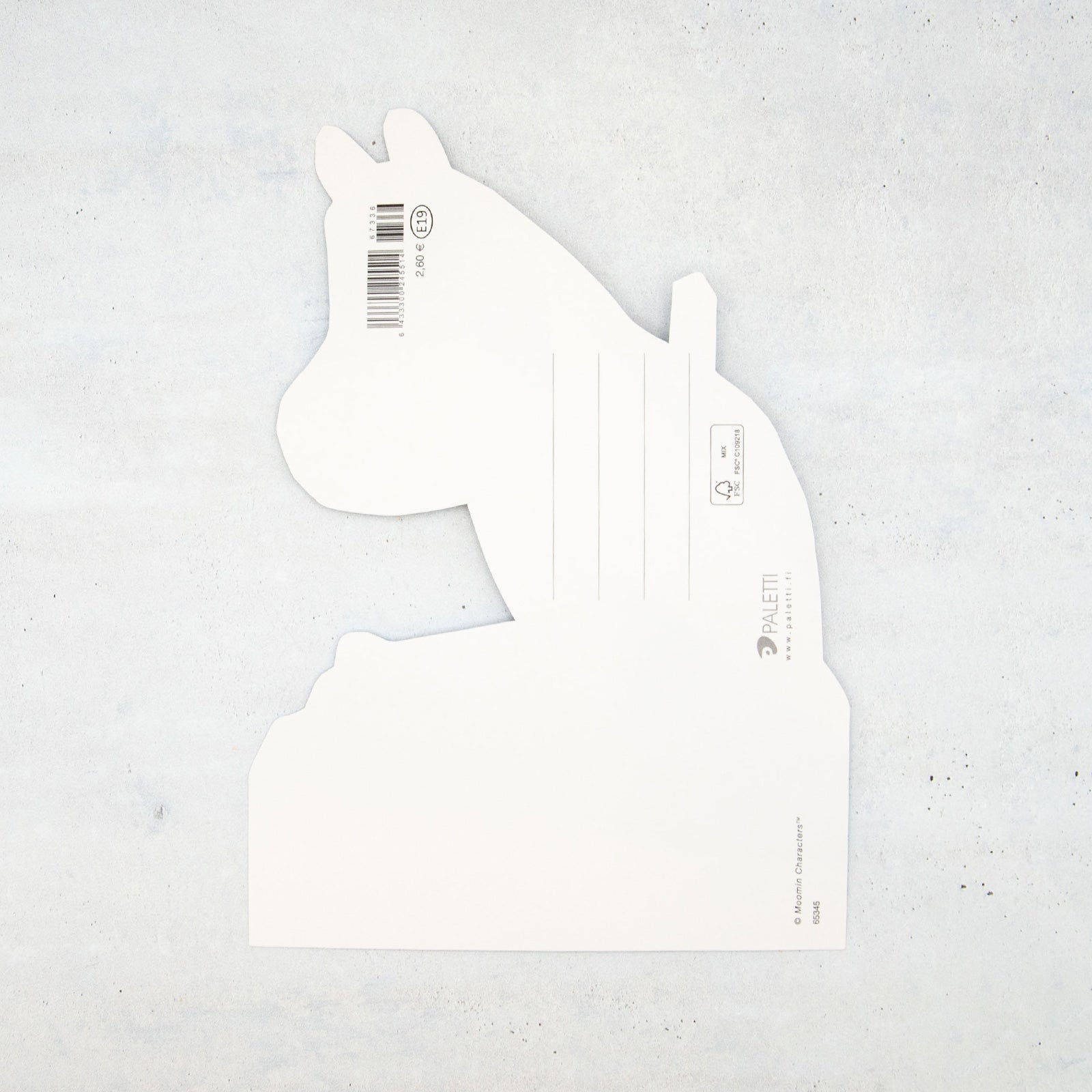 Moomin/ムーミン　ダイカットポストカード ムーミン竹馬