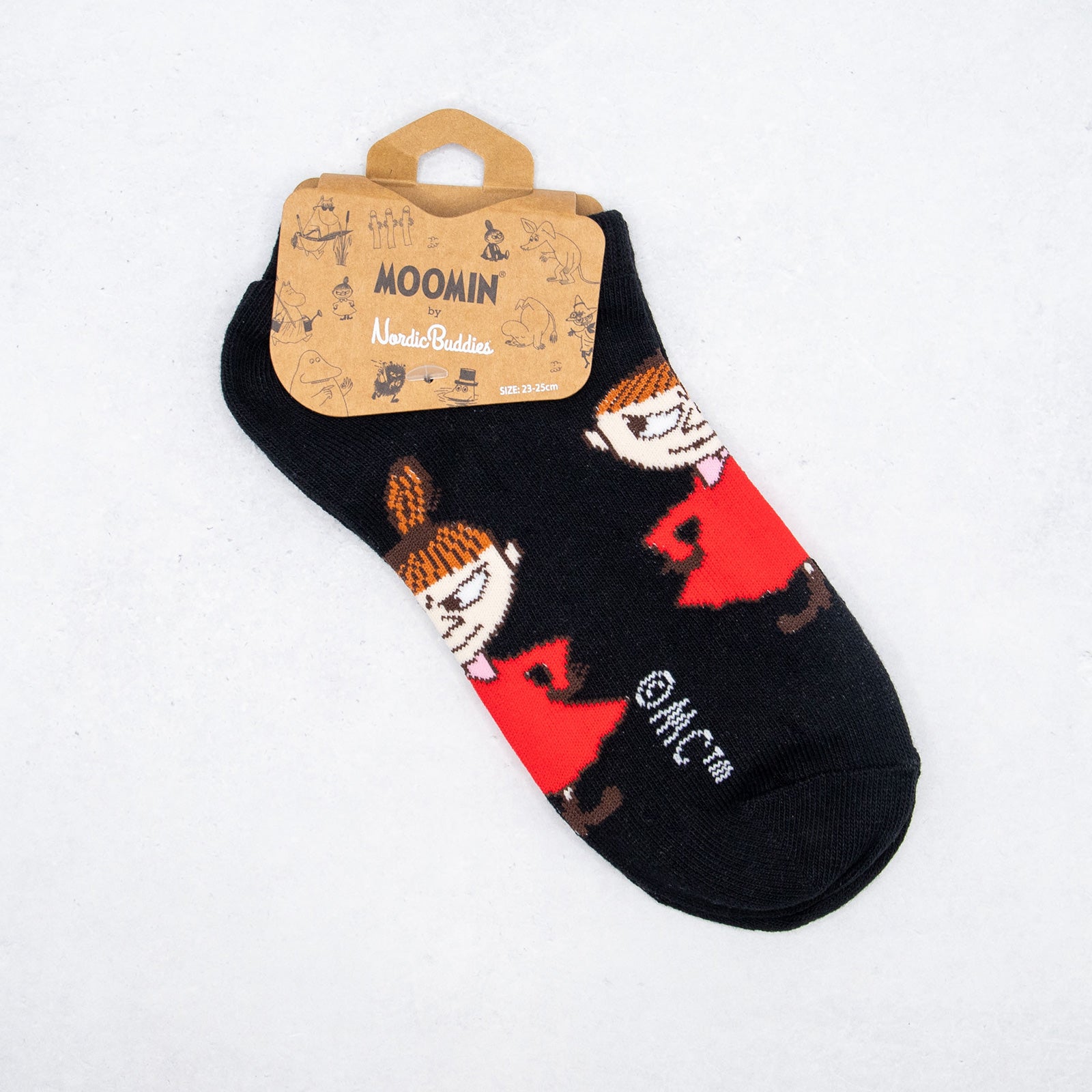 Moomin/ムーミン 　レディース クラシック アンクルソックス リトルミィ ブラック レッド