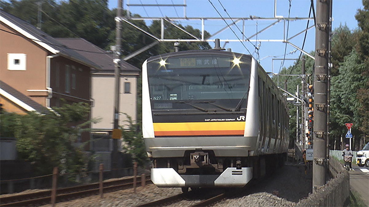 南武線を走る電車