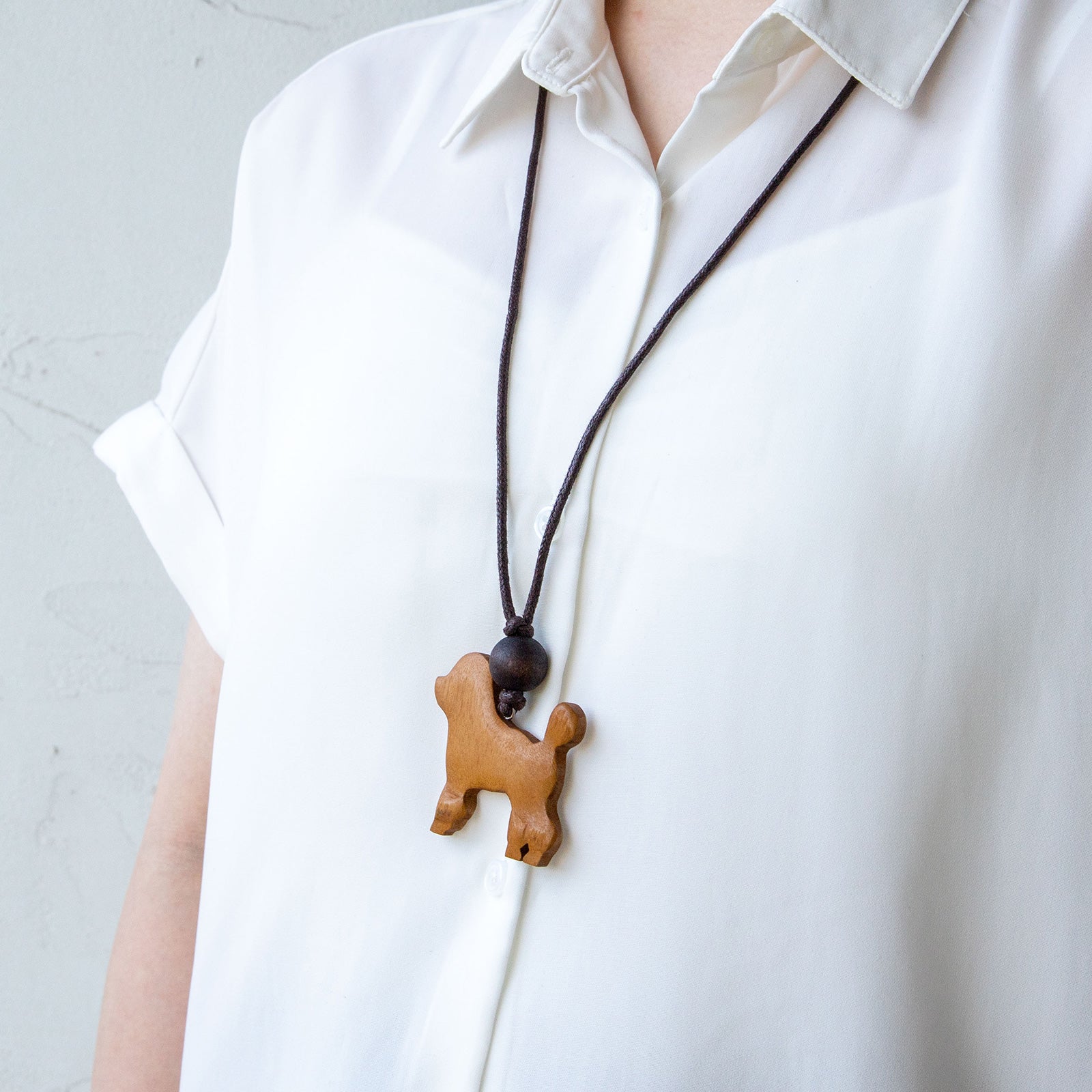 artipur　ウッドプードルネックレス