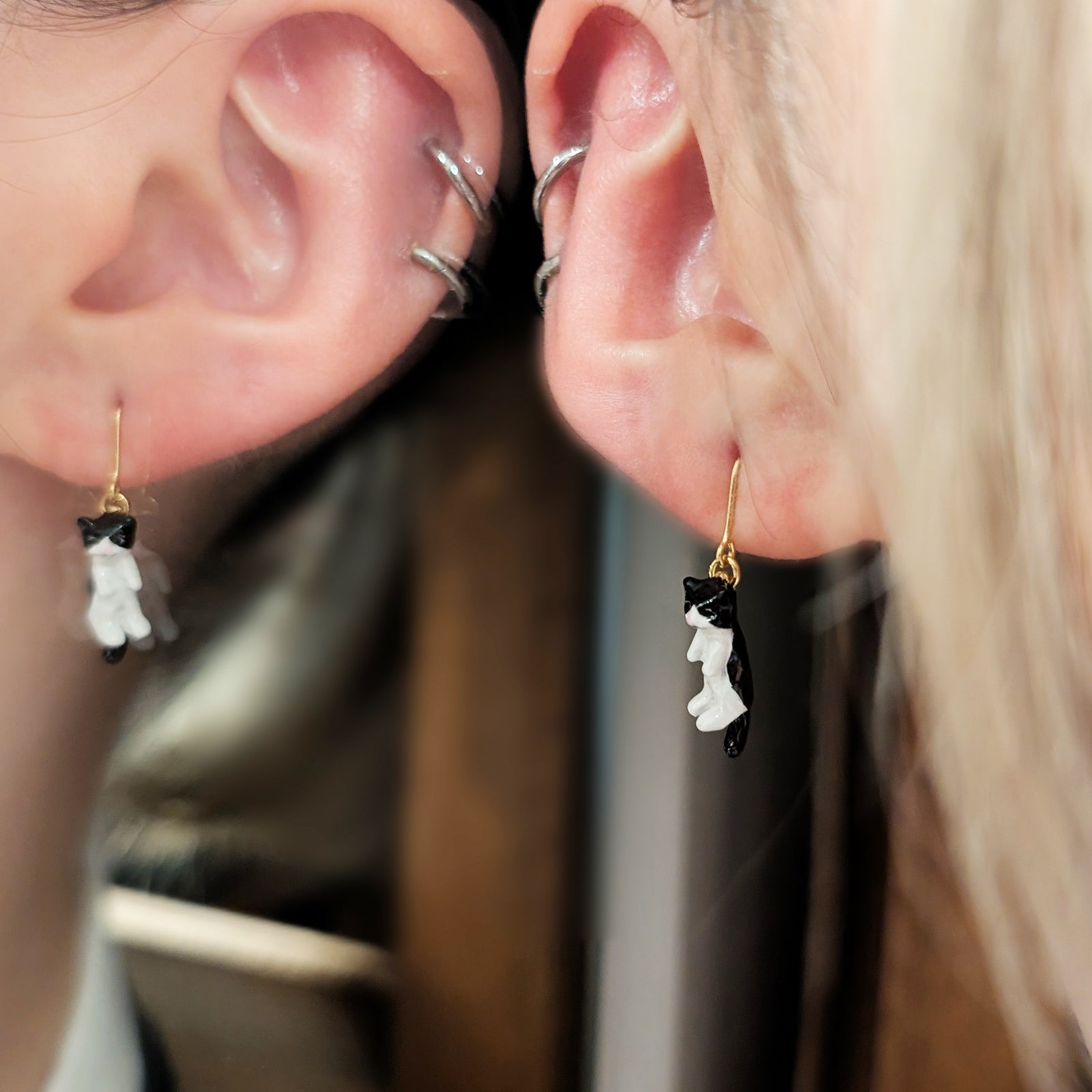 gargle/ガーグル　つままれ猫 ピアス