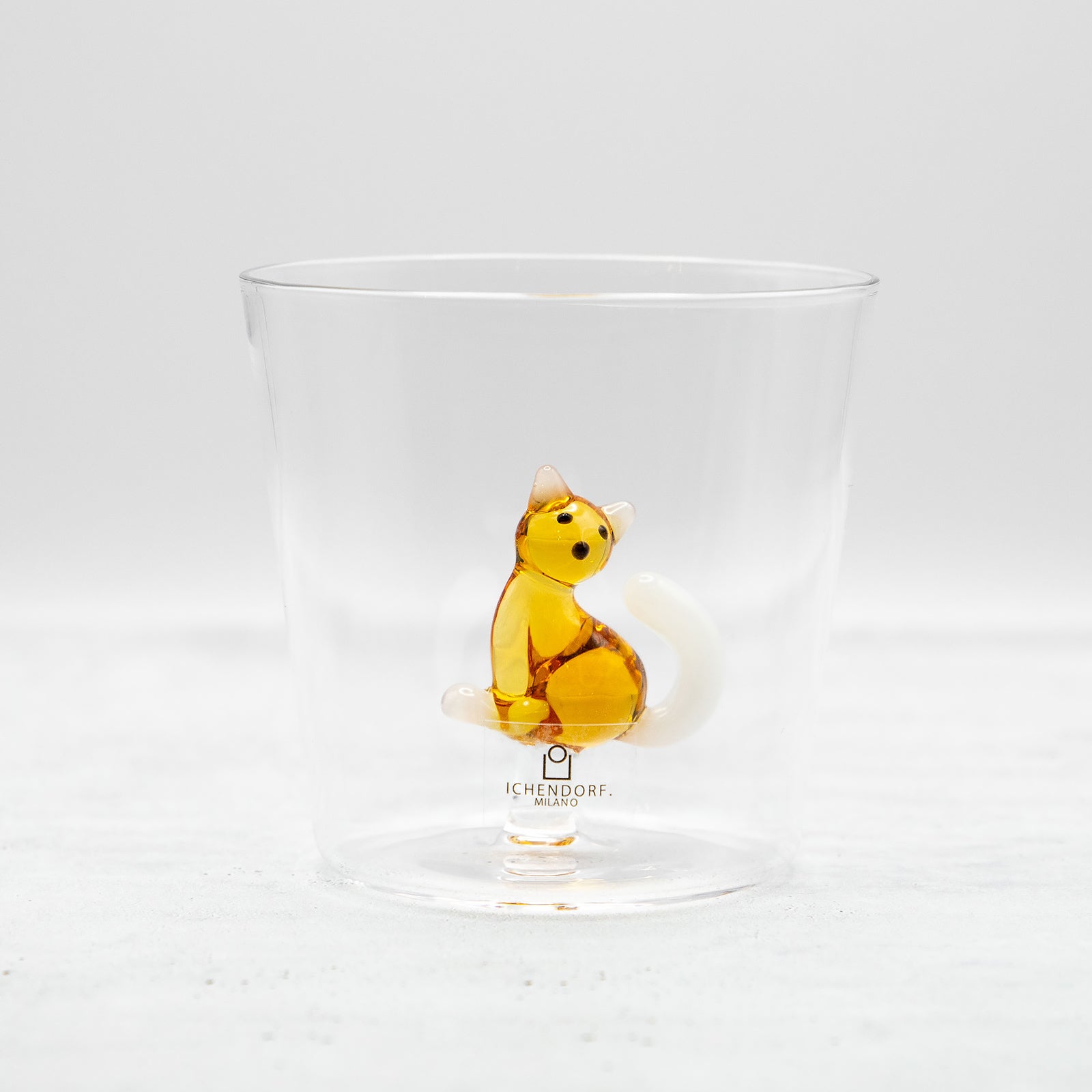 ICHENDORF MILANO/イッケンドルフミラノ　タンブラーグラス アンバーキャット ホワイトテール
