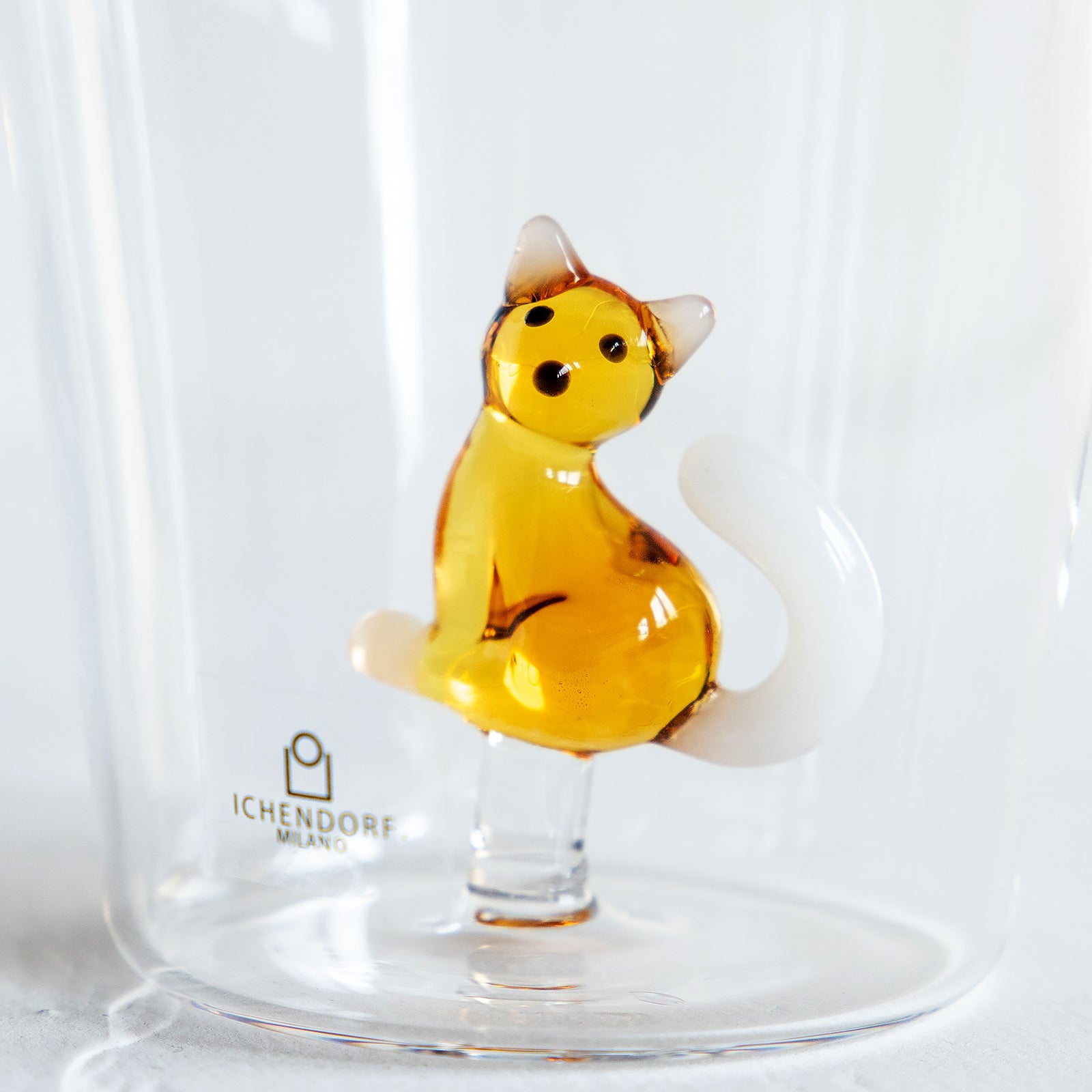 ICHENDORF MILANO/イッケンドルフミラノ　タンブラーグラス アンバーキャット ホワイトテール