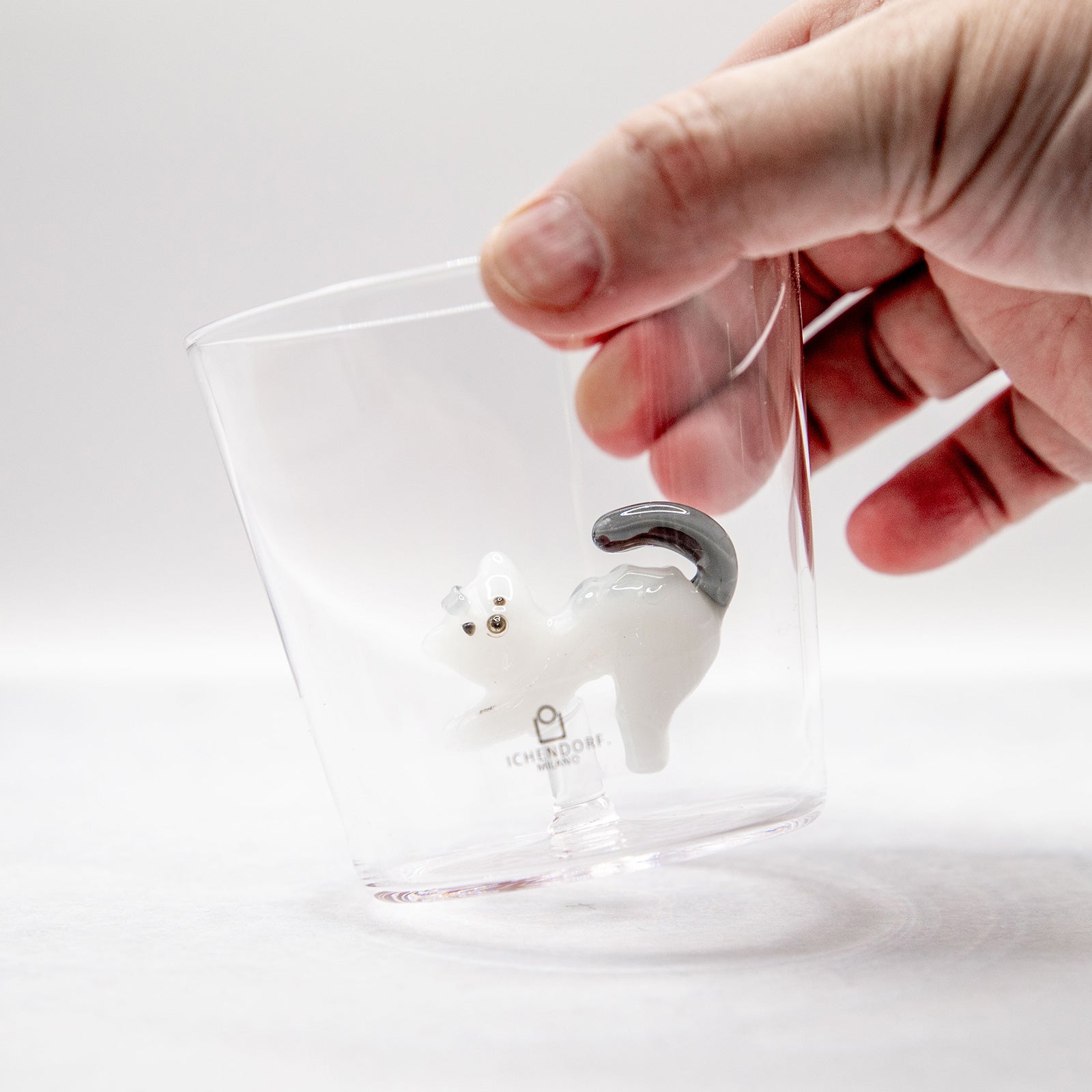 ICHENDORF MILANO/イッケンドルフミラノ　タンブラーグラス ホワイトキャット グレイテイル