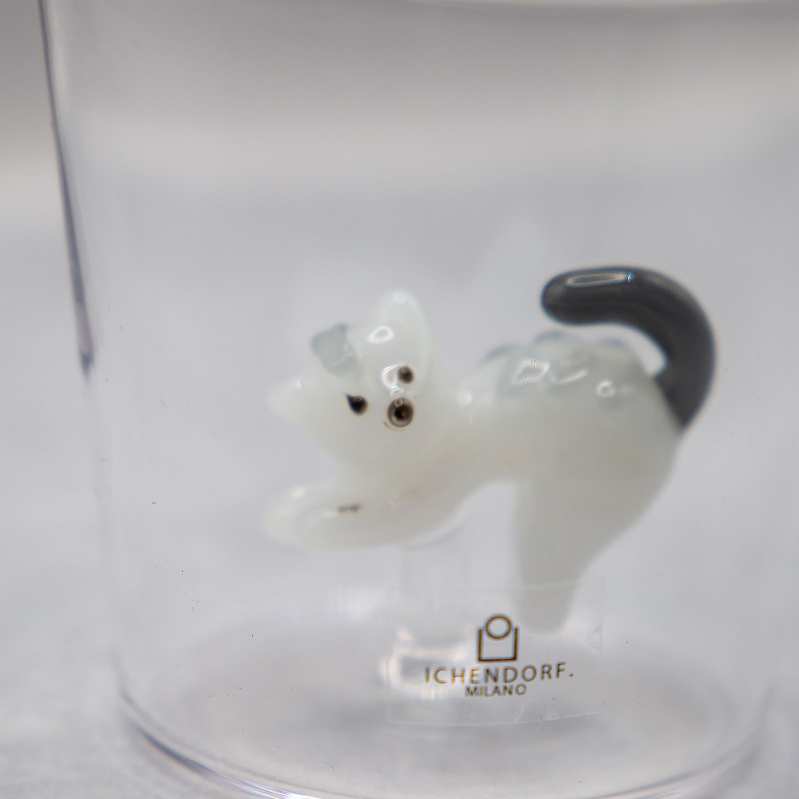 ICHENDORF MILANO/イッケンドルフミラノ　タンブラーグラス ホワイトキャット グレイテイル