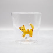 ICHENDORF MILANO/イッケンドルフミラノ　タンブラーグラス アンバーキャット ホワイトストライプ