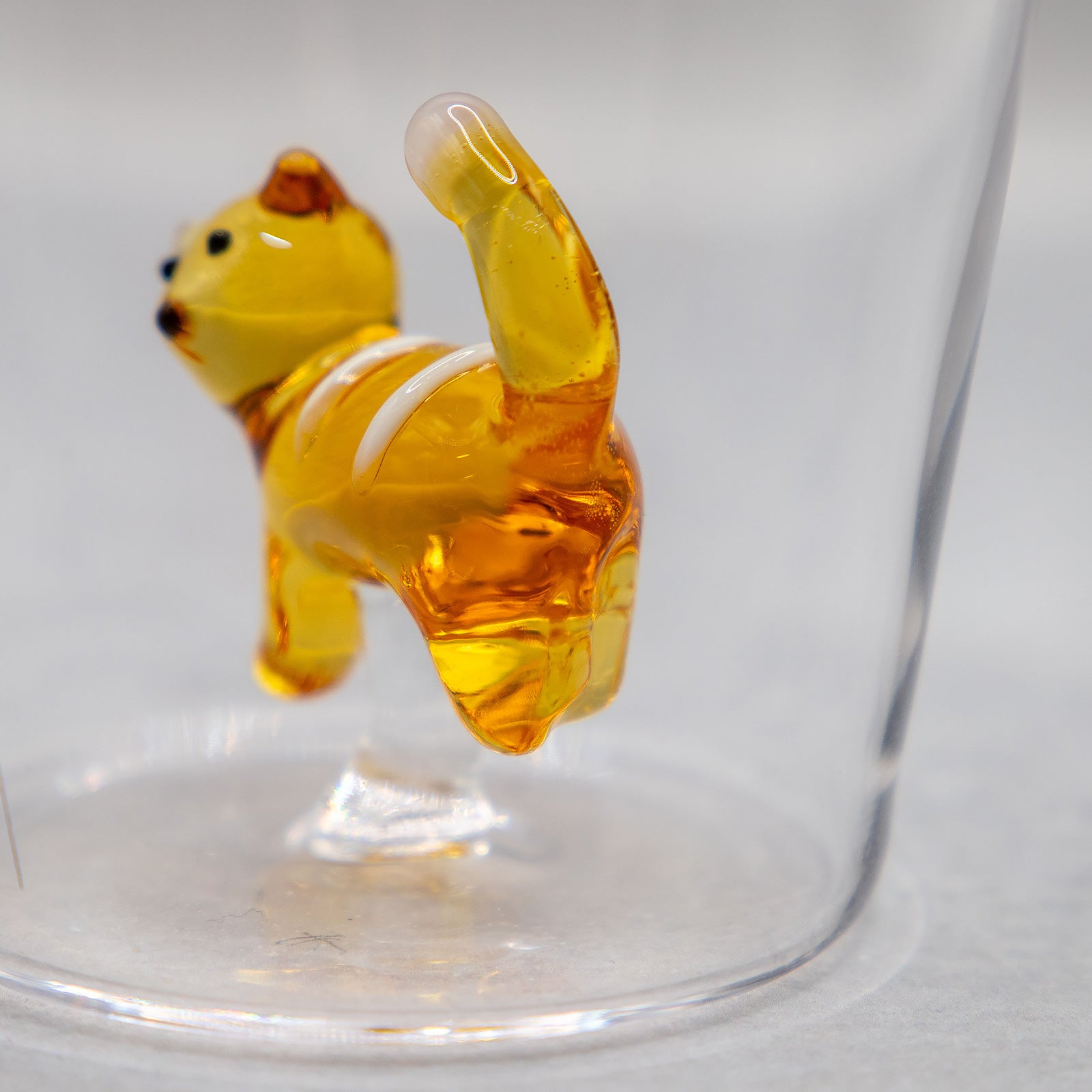 ICHENDORF MILANO/イッケンドルフミラノ　タンブラーグラス アンバーキャット ホワイトストライプ