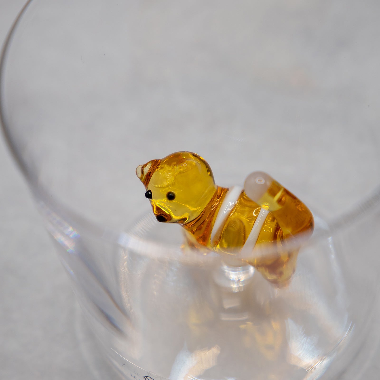 ICHENDORF MILANO/イッケンドルフミラノ　タンブラーグラス アンバーキャット ホワイトストライプ