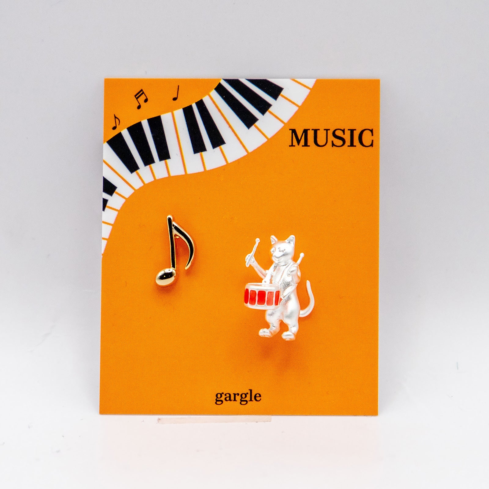 gargle/ガーグル　ネコの音楽隊 ピアス