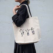 ニコノマニマニ雑貨店　トートバッグ A4 帆布 オリジナル ダンス