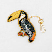 COTTAGE/コテージ　ザリ刺繍 キーホルダー オニオオハシ