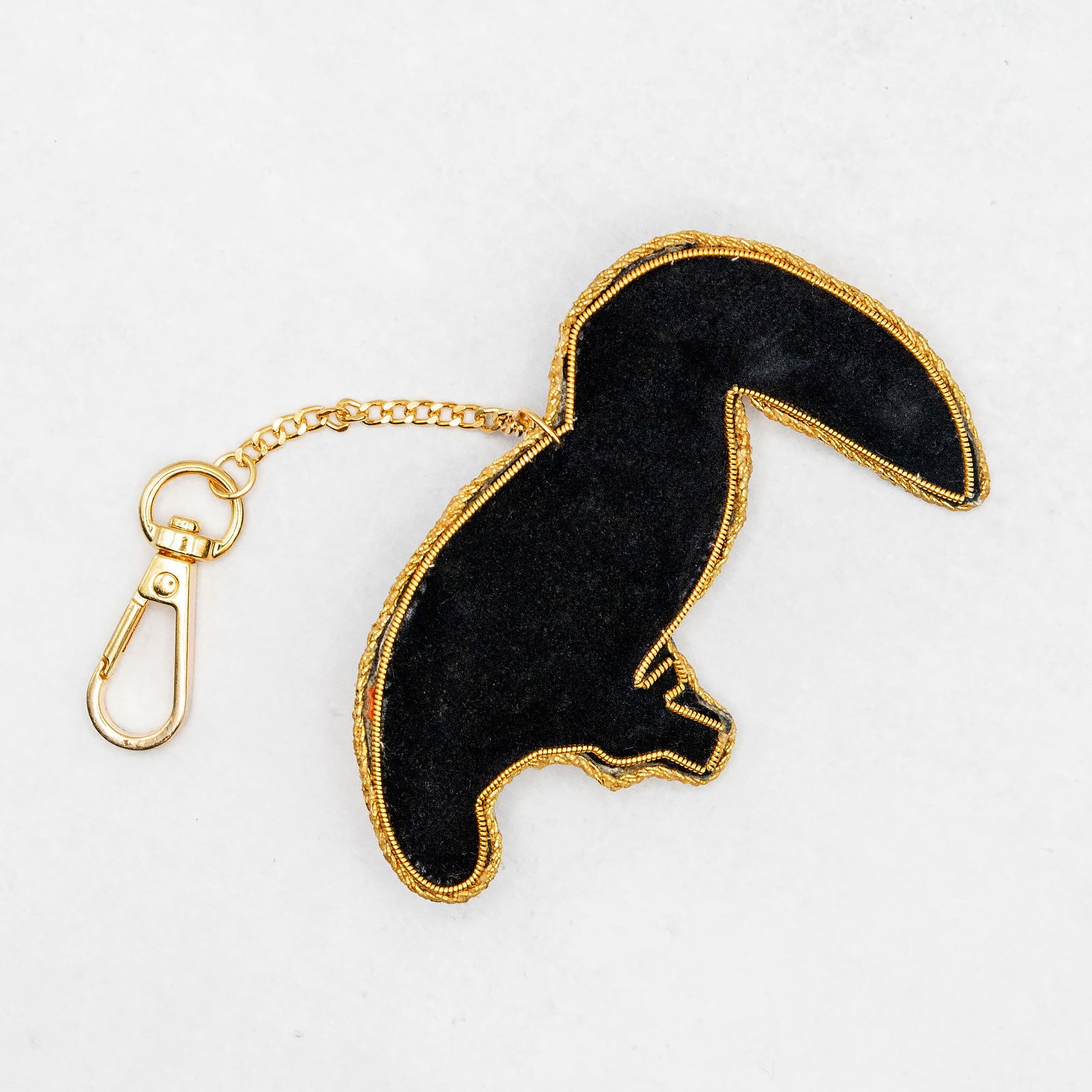 COTTAGE/コテージ　ザリ刺繍 キーホルダー オニオオハシ