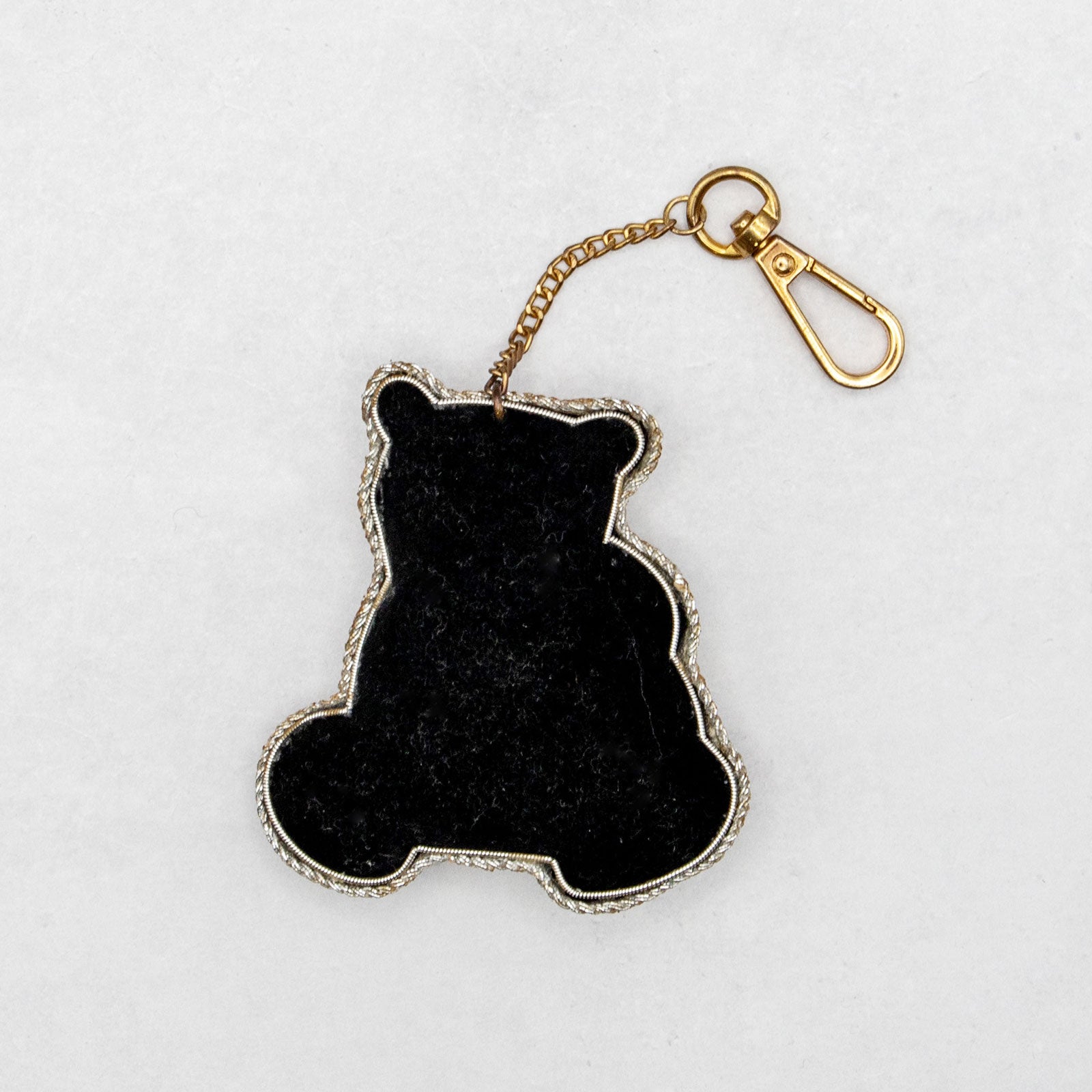 COTTAGE/コテージ　ザリ刺繍 キーホルダー パンダ