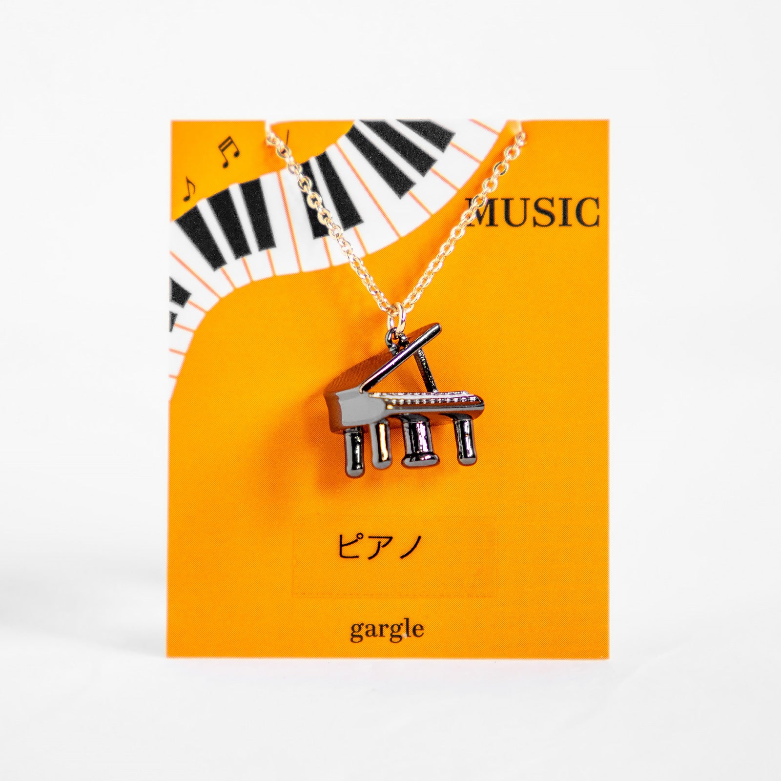 gargle/ガーグル　ミニチュア楽器 ピアノ ネックレス