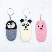 羊毛フェルト アニマル リップケース