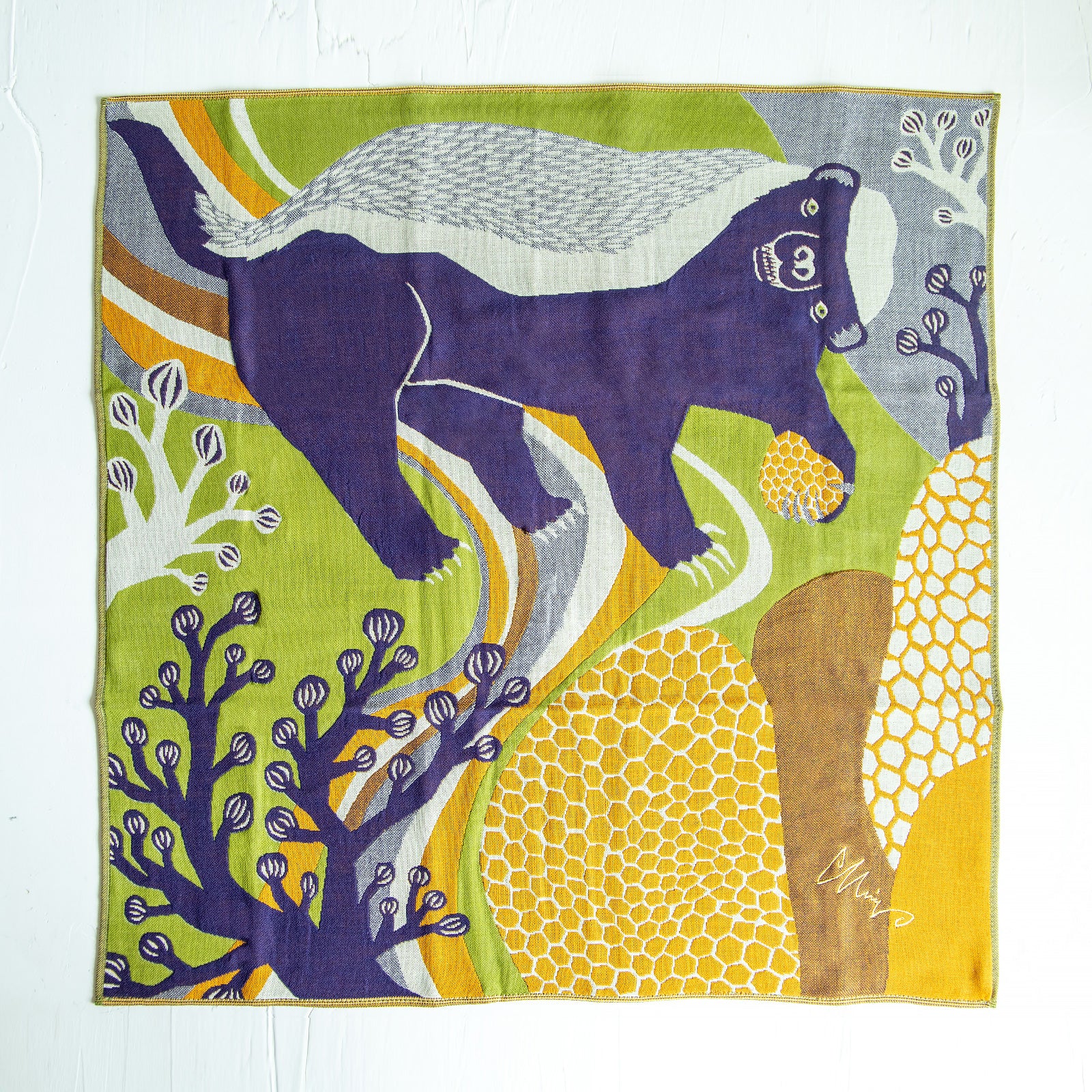 moritaMiW/モリタミウ　マルチクロス  蜂蜜をみつけたラーテル