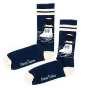 Moomin/ムーミン 　メンズ レトロ ソックス ムーミンパパ ネイビー