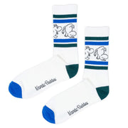 Moomin/ムーミン 　メンズ レトロ ソックス ムーミン ホワイト