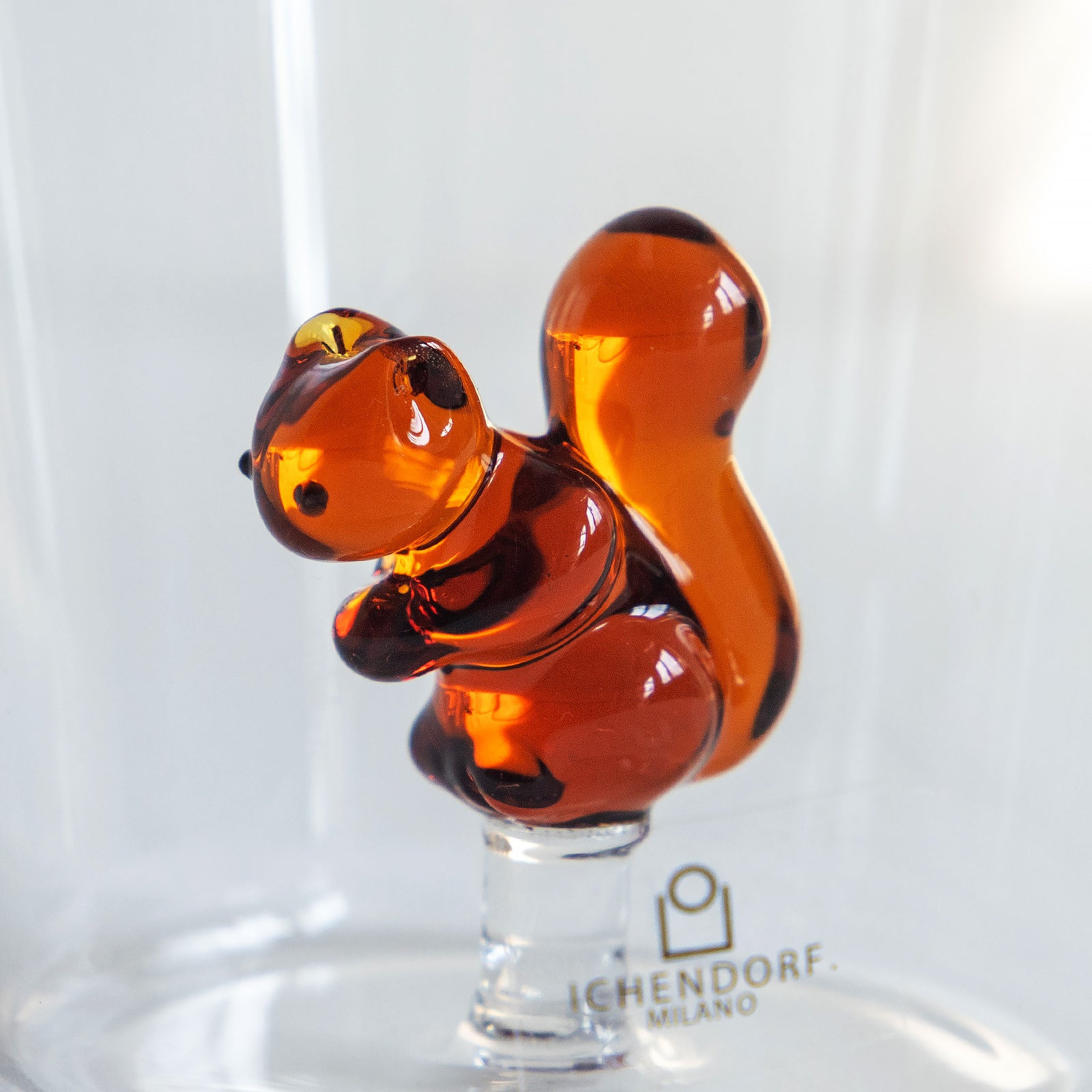 【新品未使用】リスとチューリップのガラスオイルランプ（キッタヨーコ） ICHENDORF MILANO/イッケンドルフミラノ タンブラーグラス リス