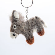 羊毛フェルト ロバ　キーホルダー