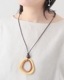 artipur　ウッド 2リング ネックレス