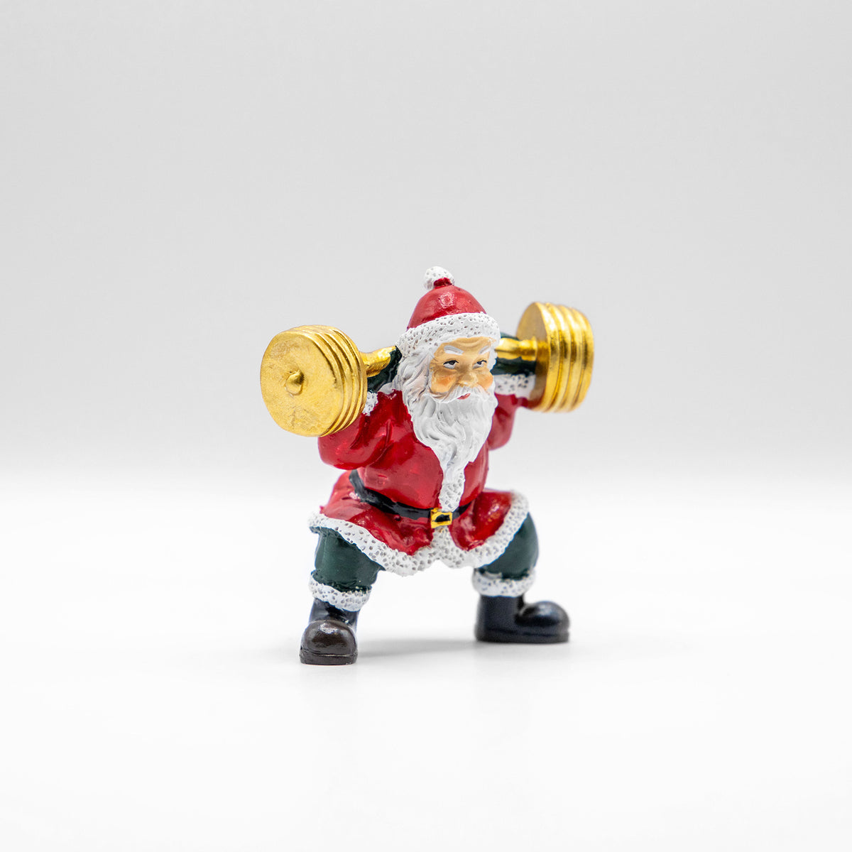 クリスマスドール　スポーツサンタ バーベル