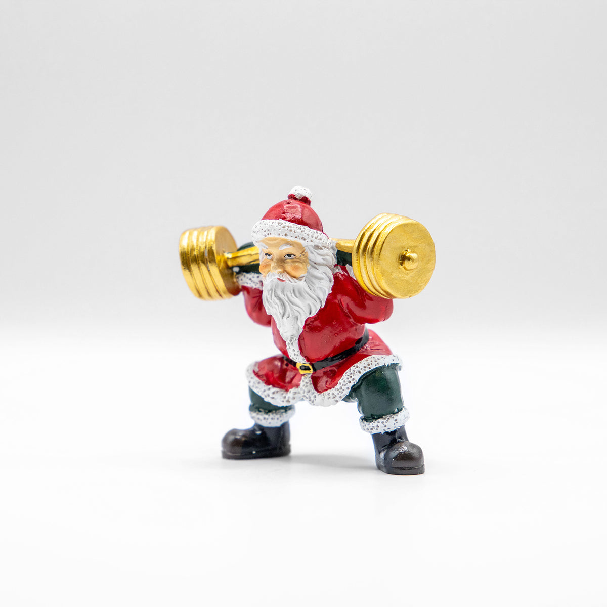 クリスマスドール　スポーツサンタ バーベル