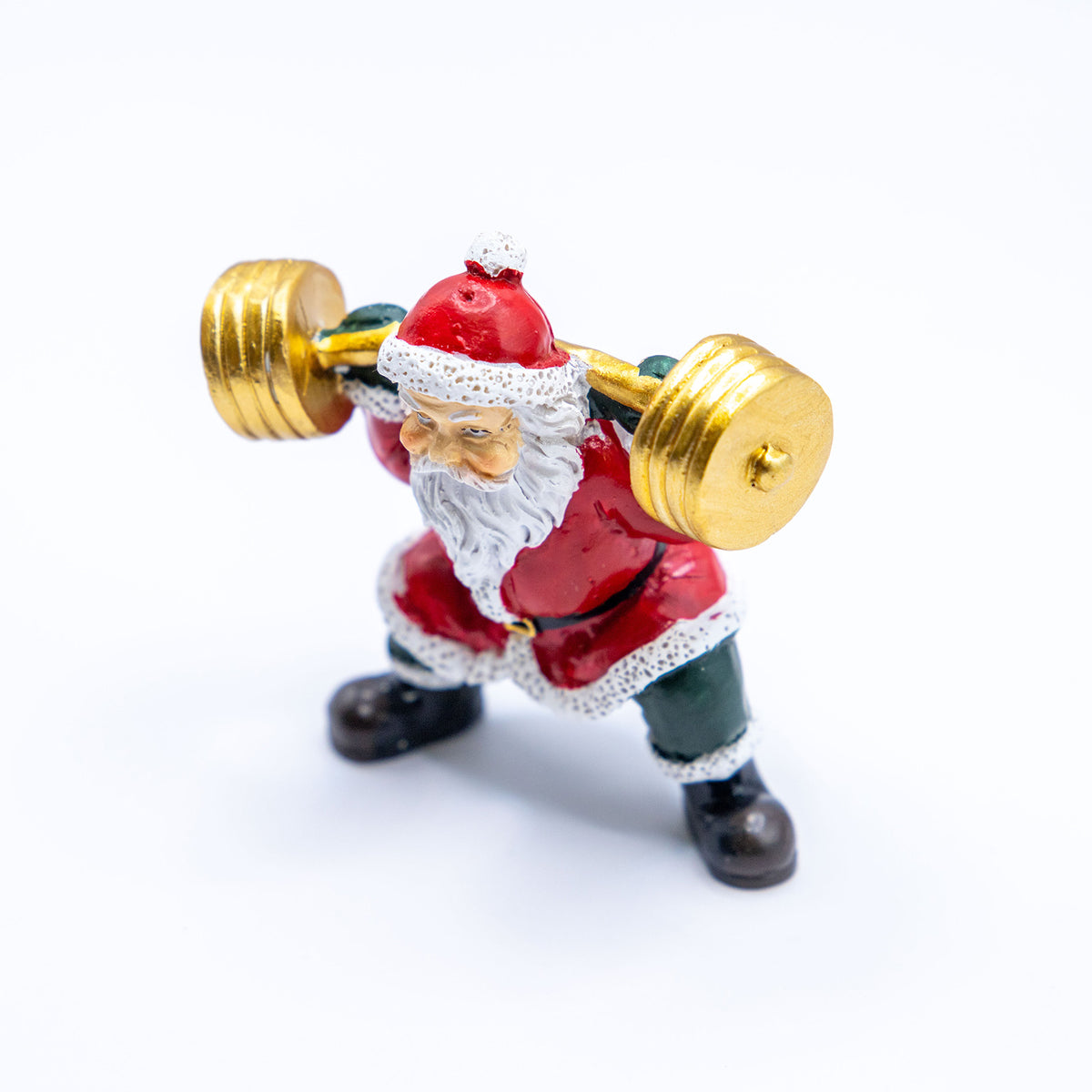 クリスマスドール　スポーツサンタ バーベル