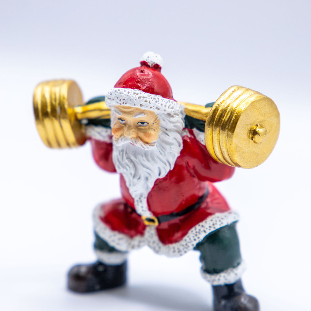 クリスマスドール　スポーツサンタ バーベル