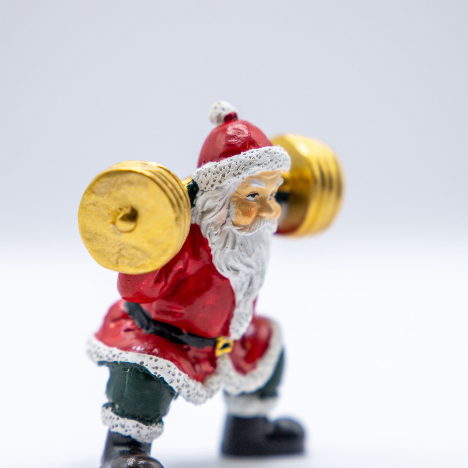 クリスマスドール　スポーツサンタ バーベル