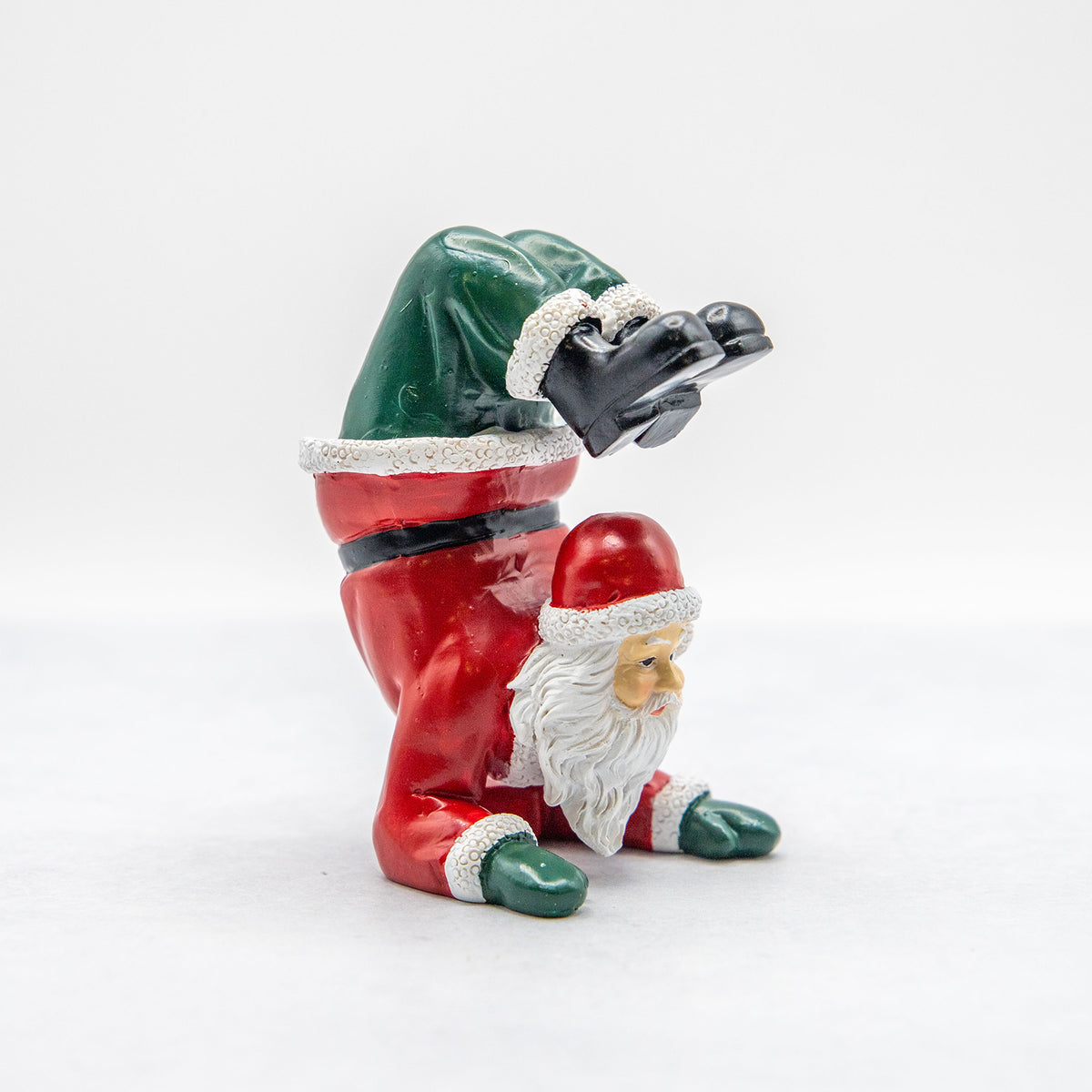 クリスマスドール　ヨガサンタ サソリのポーズ