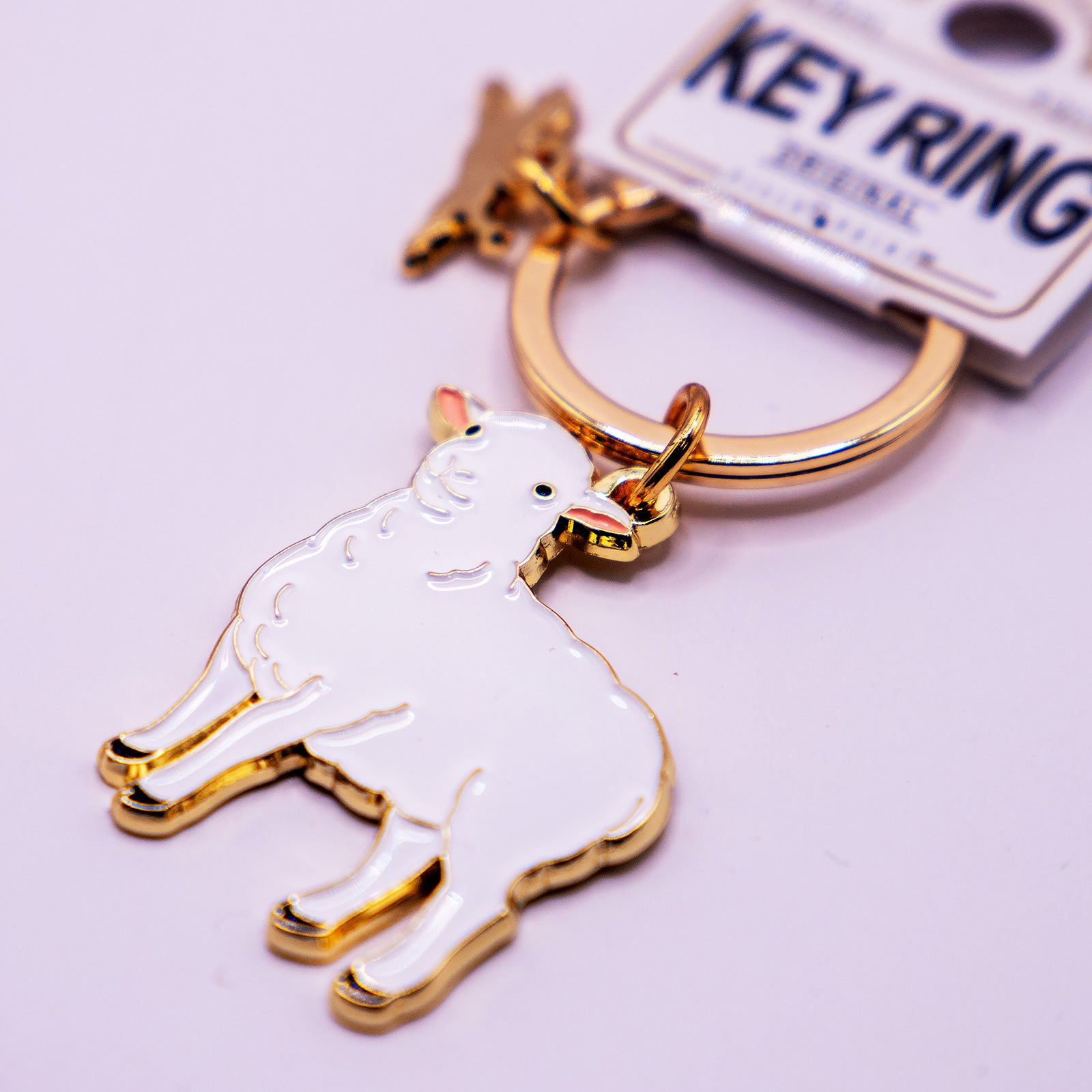 キーホルダー　アニマルキーリング ヒツジ