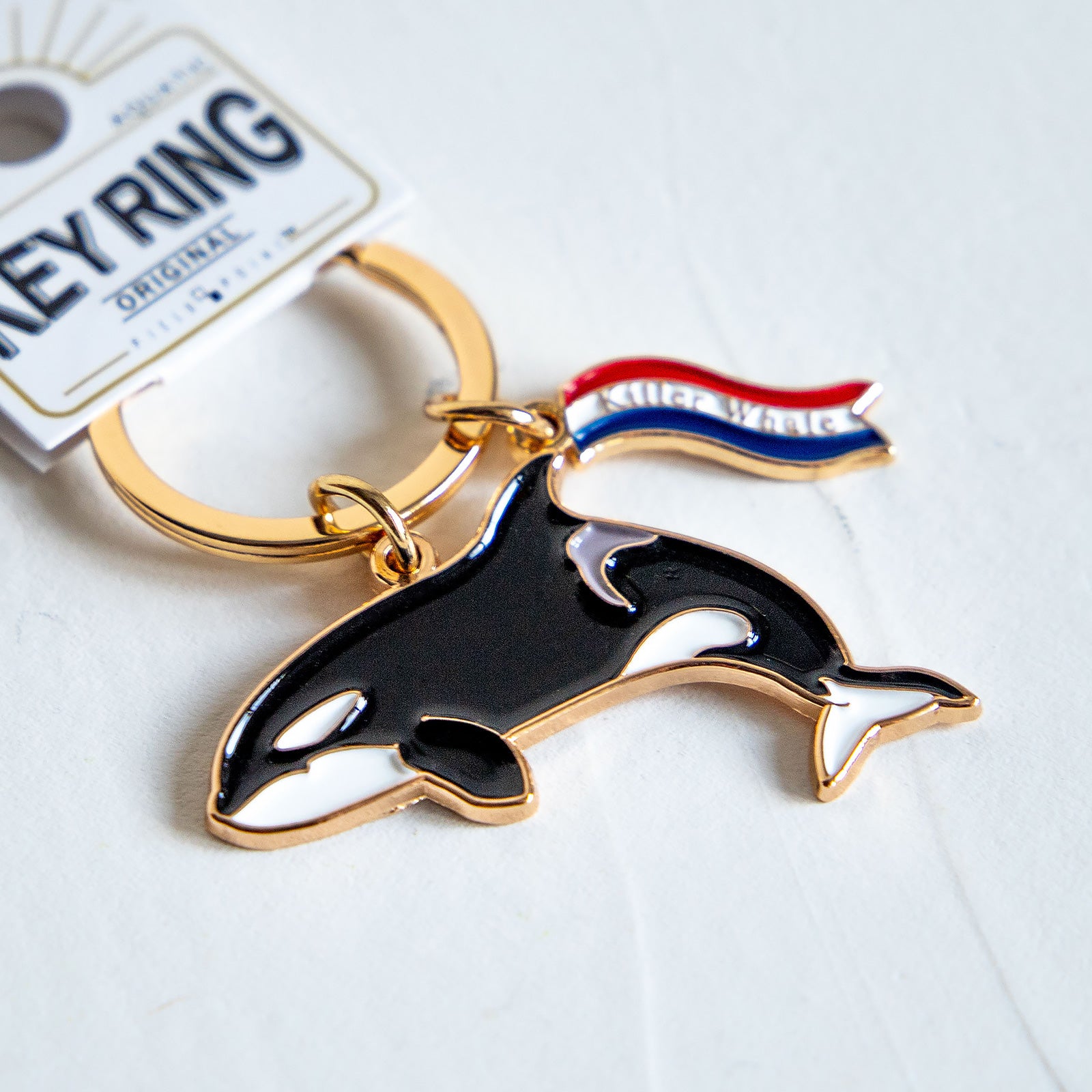 キーホルダー アクアチックキーリング シャチ – ニコノマニマニ雑貨店