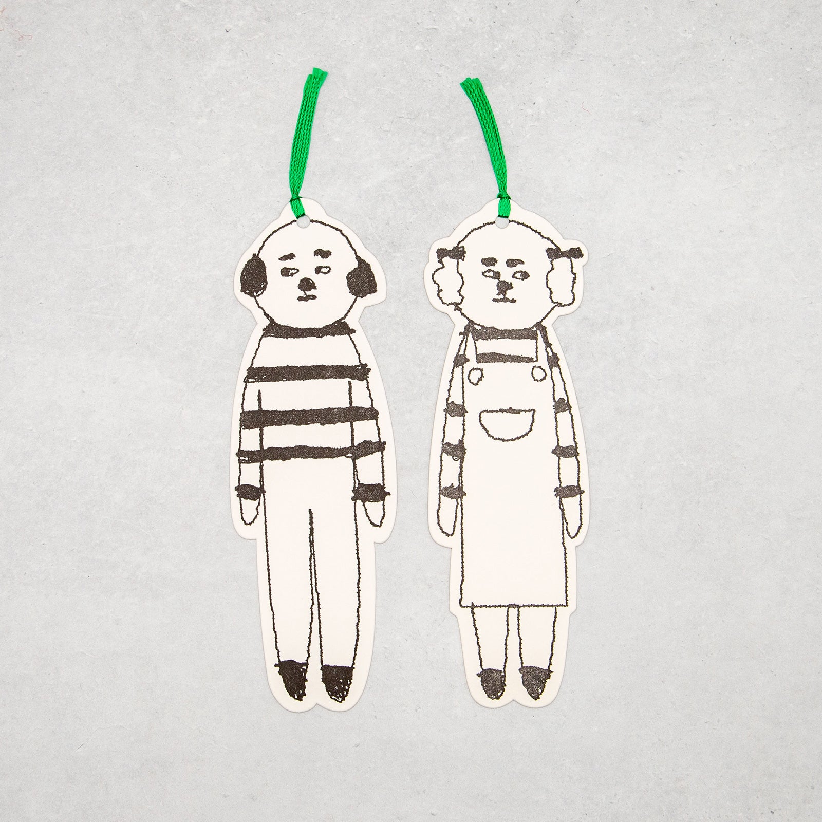 どーぶつしおり二枚入り(弟姉犬)