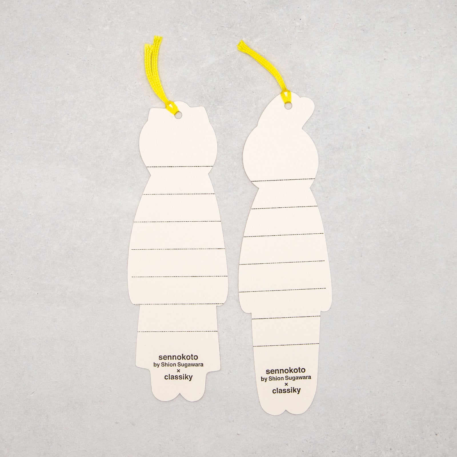 どーぶつしおり二枚入り (水玉りす兎)