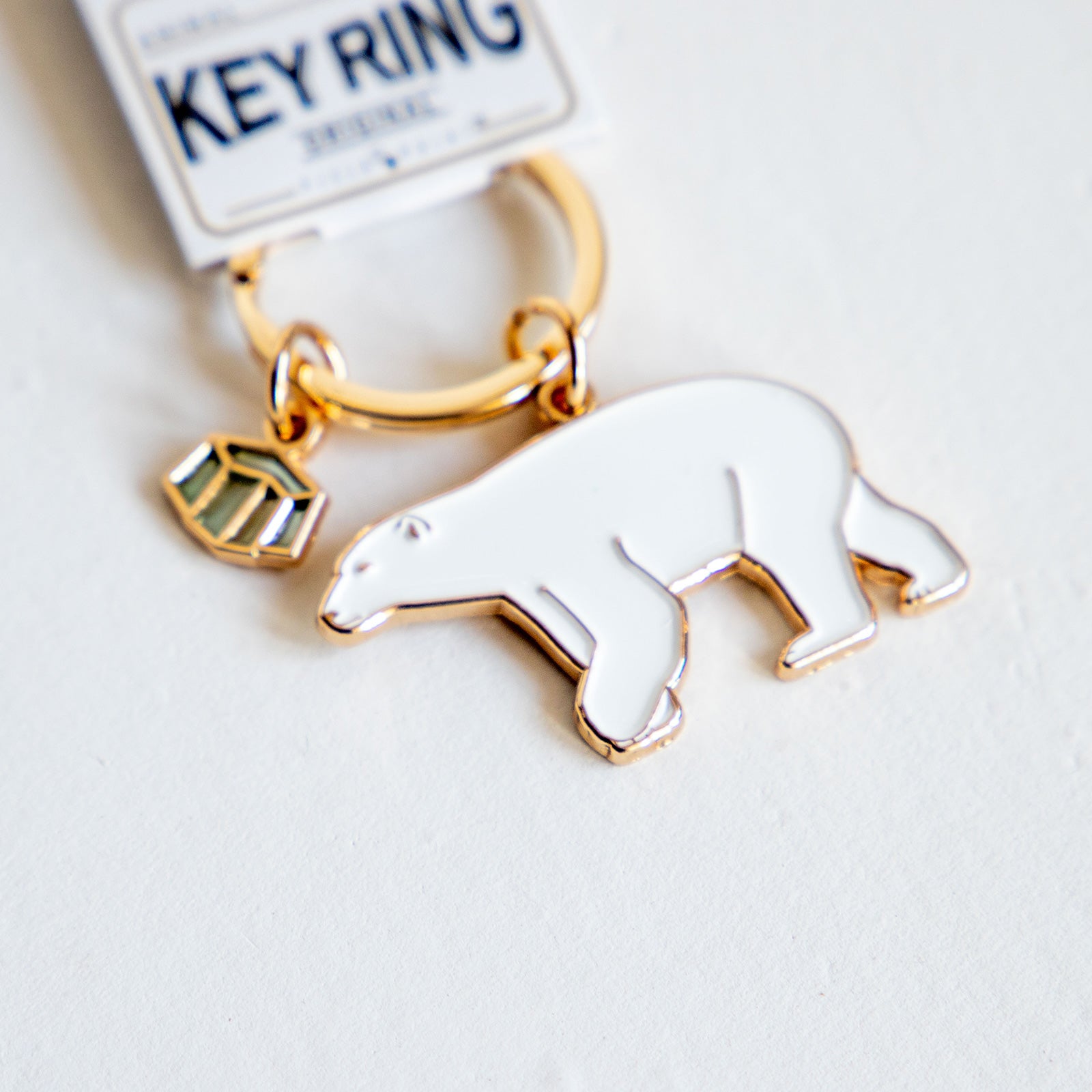 キーホルダー　アニマルキーリング ホッキョクグマ