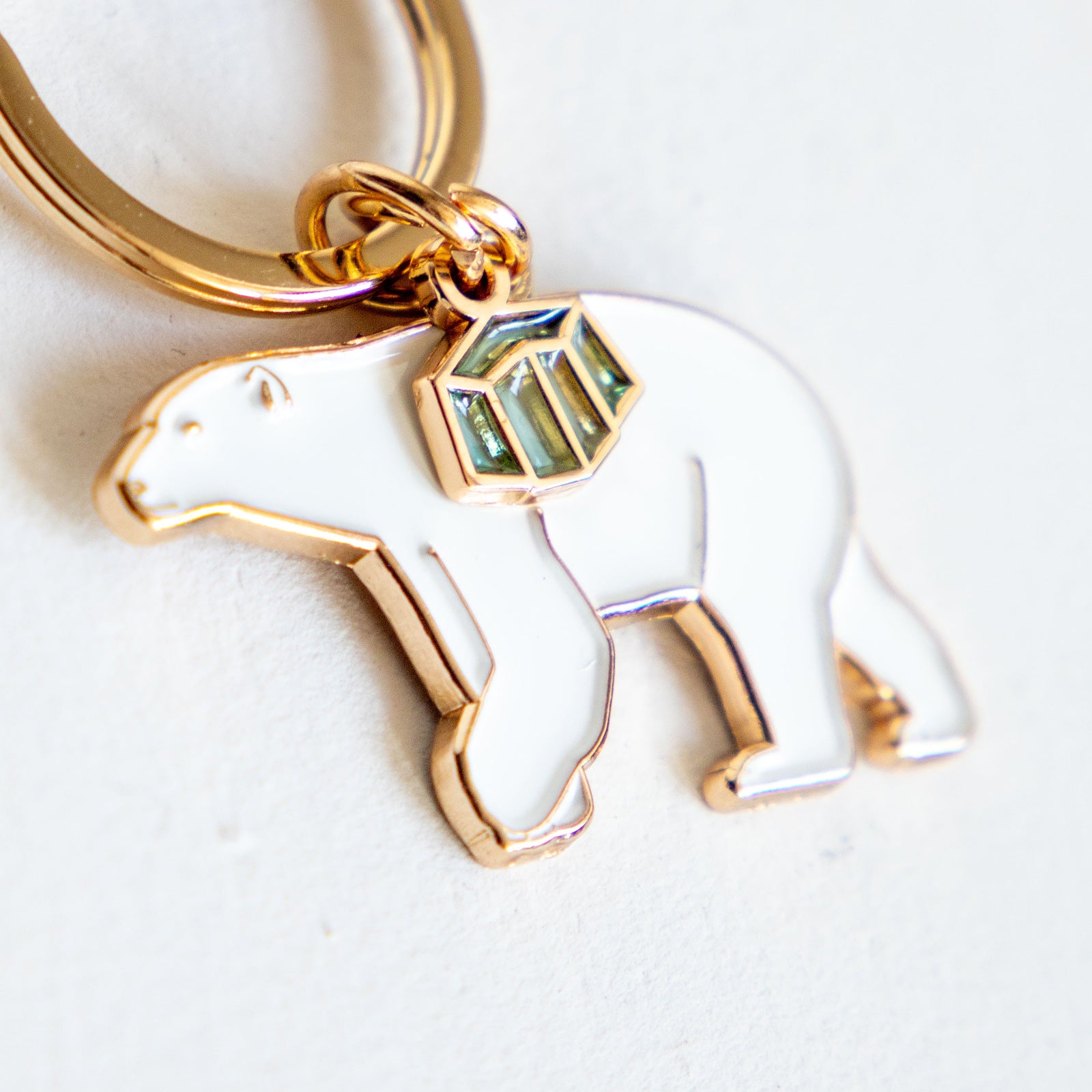 キーホルダー　アニマルキーリング ホッキョクグマ