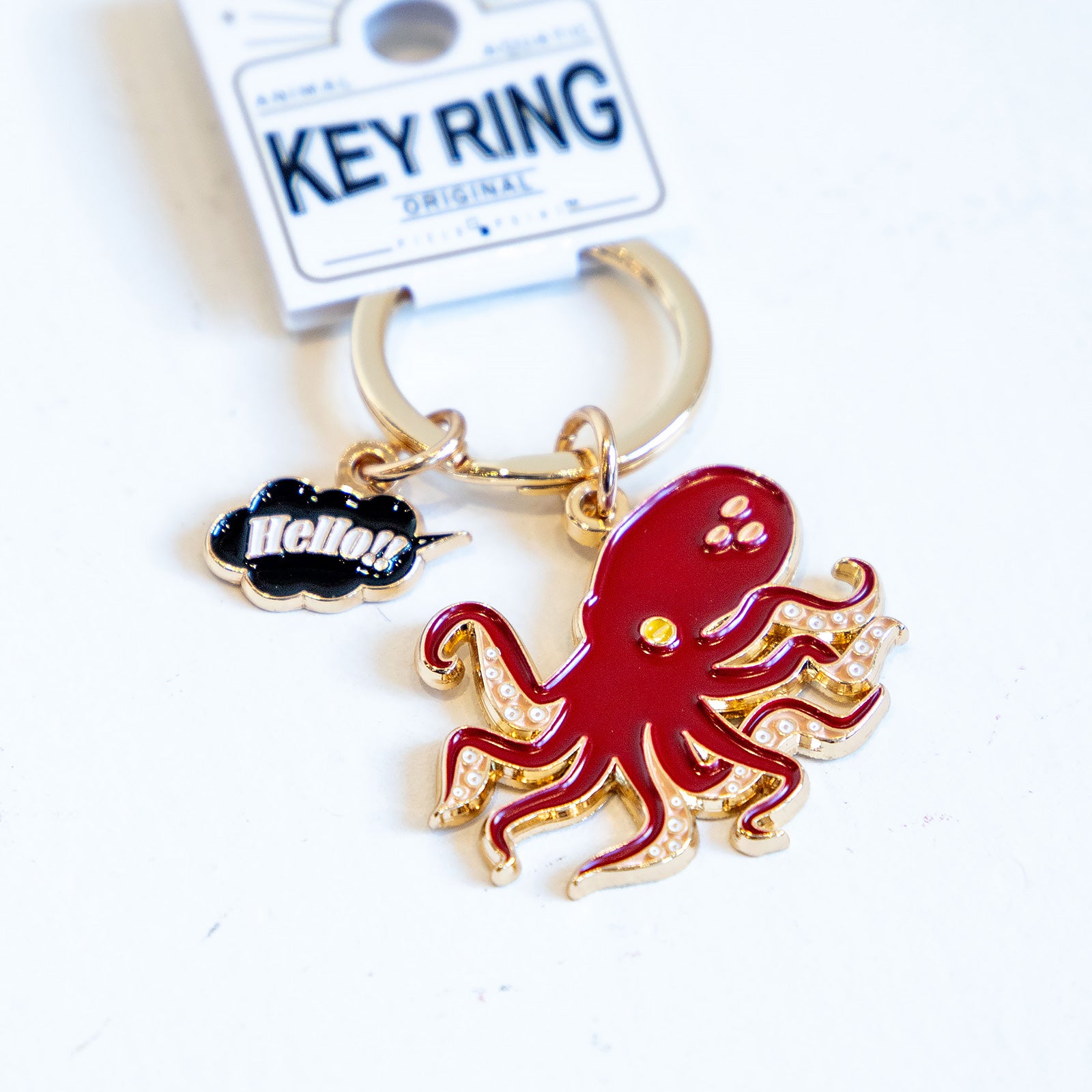 キーホルダー　アクアチックキーリング タコ