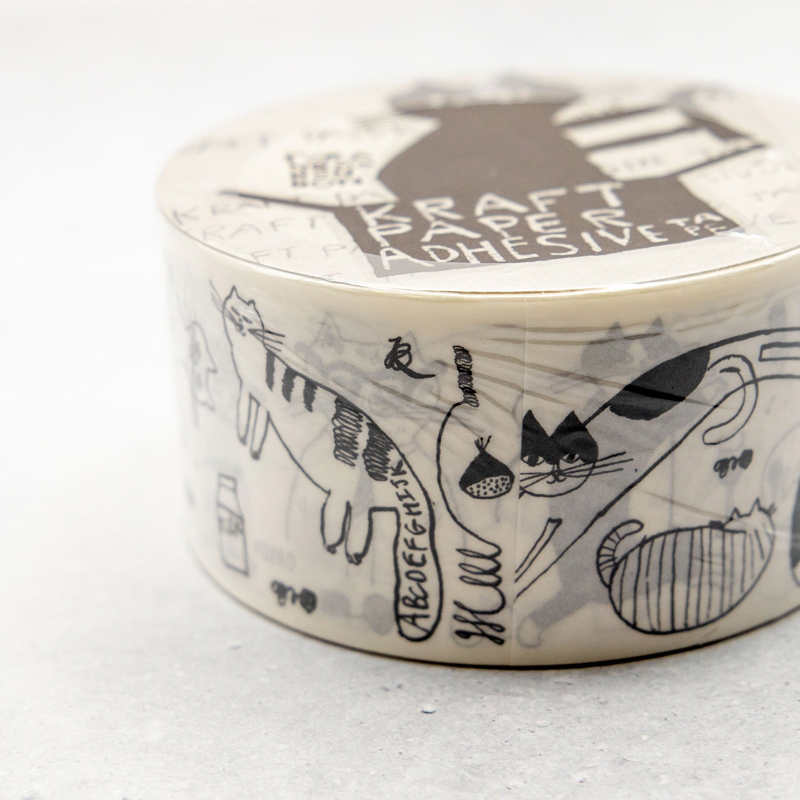 トラネコボンボン　クラフト粘着テープ(Cat)