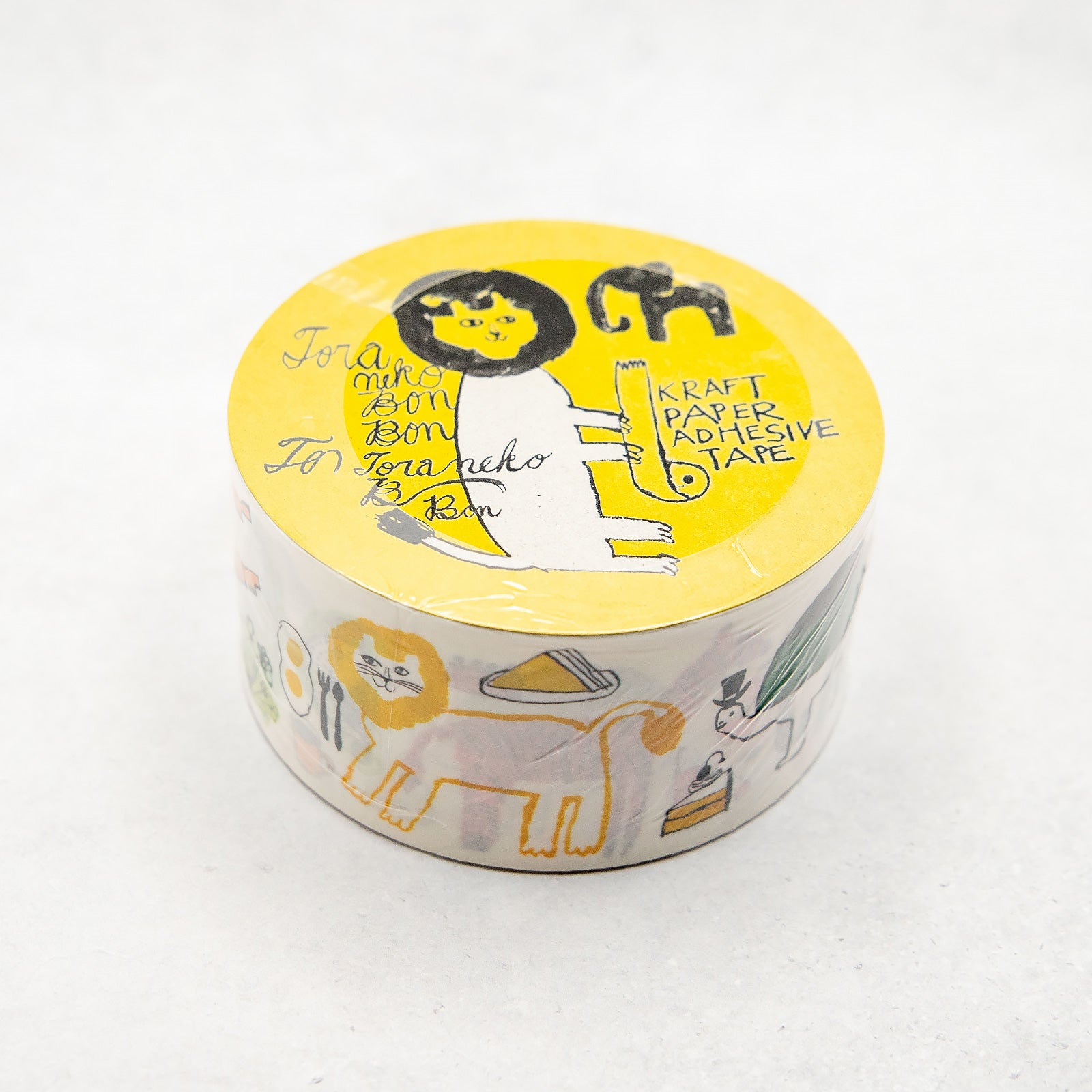 トラネコボンボン　クラフト粘着テープ(Africa)