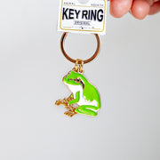キーホルダー　アニマルキーリング アマガエル