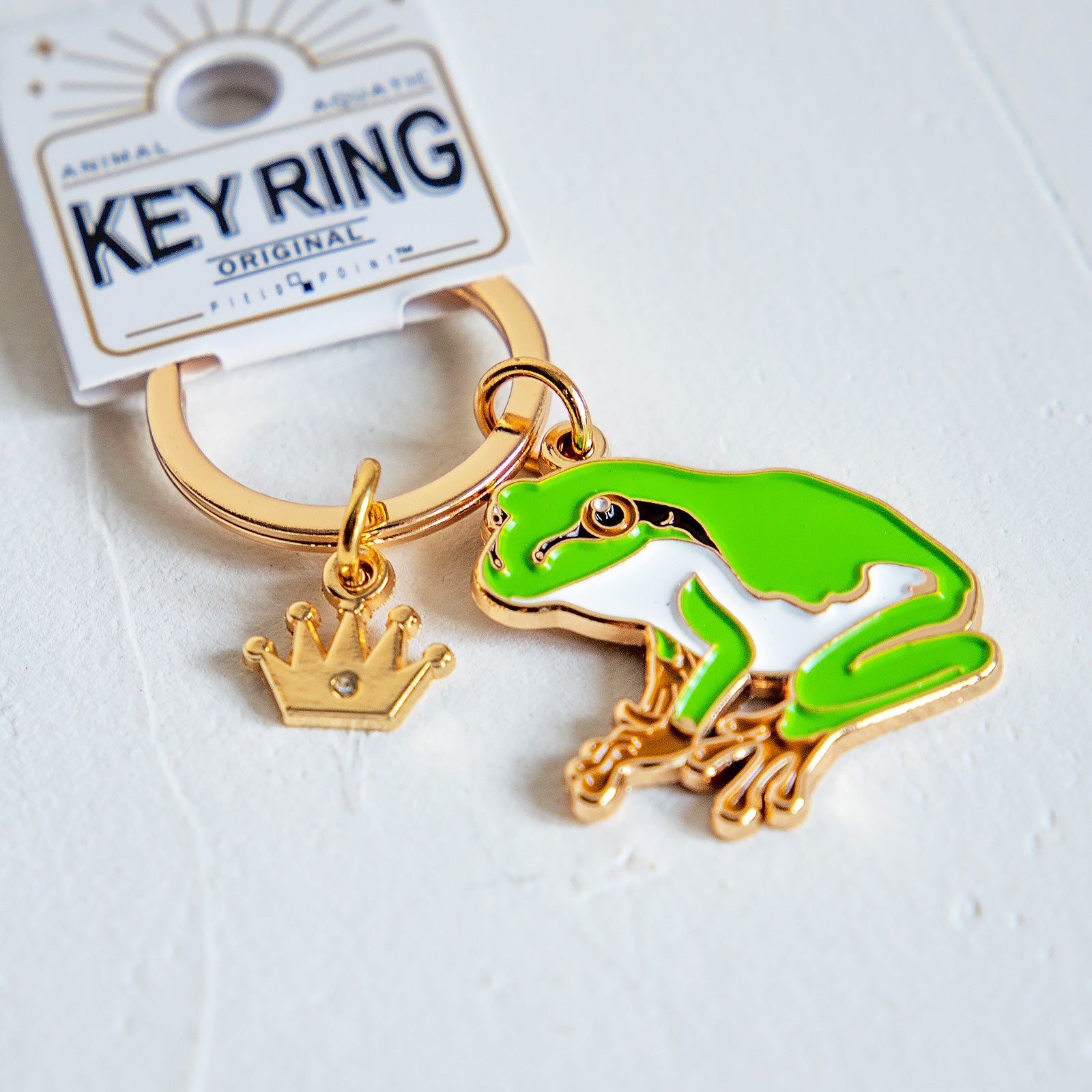 キーホルダー　アニマルキーリング アマガエル
