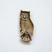 真鍮 フクロウ アクセサリートレイ