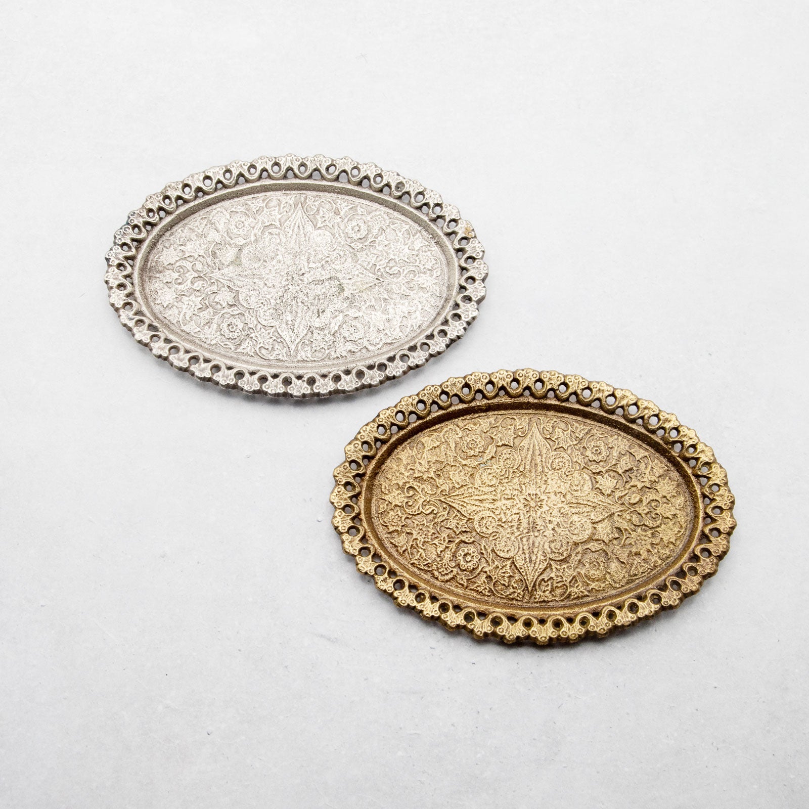 ブラスオーバルプレート